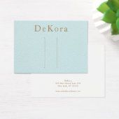 Turquoise Leather Hair Clip Display Holder (デスク)