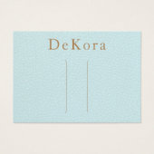 Turquoise Leather Hair Clip Display Holder (正面)