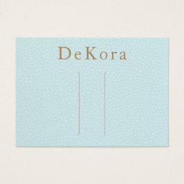 Turquoise Leather Hair Clip Display Holder