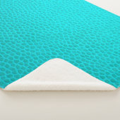 Turquoise leather skin texture skin シェルパブランケット (3/4)