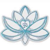 Turquoise Lotus  シール (正面)
