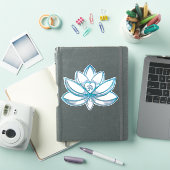 Turquoise Lotus  シール (iPadカバー)