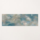 Turquoise Marble Swirl Pattern ヨガマット (正面(横))