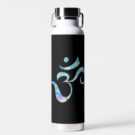 Turquoise Marbled Om ウォーターボトル