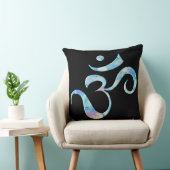 Turquoise Marbled Om クッション (椅子)