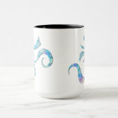 Turquoise Marbled Om マグカップ (中央)
