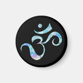 Turquoise Marbled Om マグネット