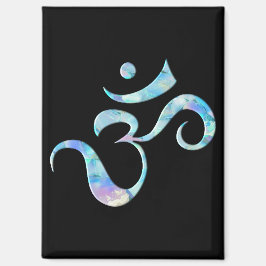 Turquoise Marbled Om マグネット