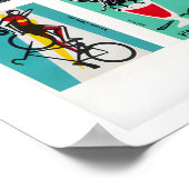 Turquoise Matchbox Labels Collage, Vintage ポスター (角)