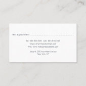 Turquoise Minimalist Distressed Torn  Cards 予約カード (裏面)