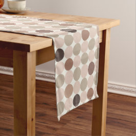 Turquoise Mocha Geometric Table Runner ロングテーブルランナー