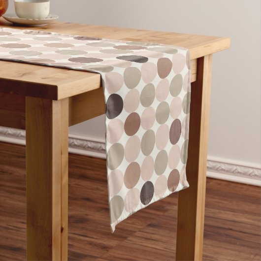 Turquoise Mocha Geometric Table Runner ロングテーブルランナー (インサイチュ)
