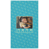 Turquoise Modern Graduation Photo Cap Pattern Tabl テーブルクロス (正面)