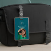 Turquoise Modern Logo Photo Photographer Badge バッジ