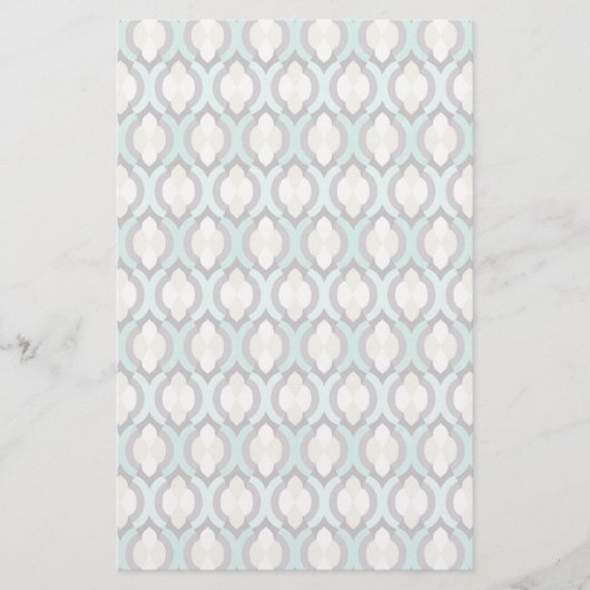 Turquoise Moroccan Pattern 便箋 (正面)