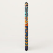 Turquoise & Orange Patchwork  Case-Mate iPhoneケース (裏面/左)