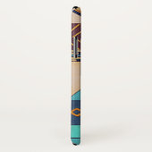 Turquoise & Orange Patchwork  Case-Mate iPhoneケース (裏面/右)