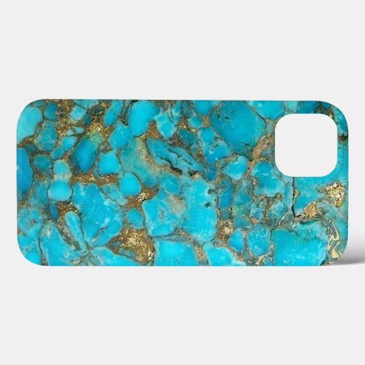 Turquoise Pattern Phone Cover Case-Mate iPhoneケース (裏面 (横))