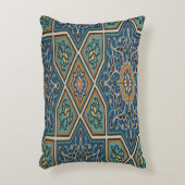 Turquoise Persian Tile Lumbar Pillow – Elegant Tra アクセントクッション (正面(垂直))