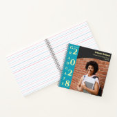 Turquoise Photo Modern Graduation ノートブック (内部)