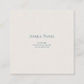 Turquoise Pine Tree Desert Landscape Artistic スクエア名刺 (裏面)