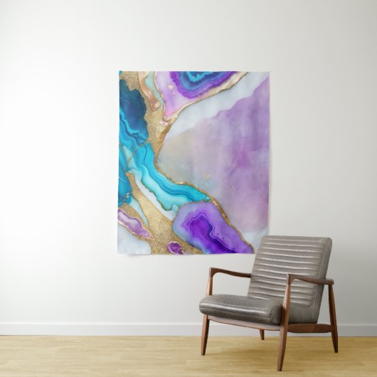 Turquoise Quartz Marble Wallpaper タペストリー (インサイチュ)