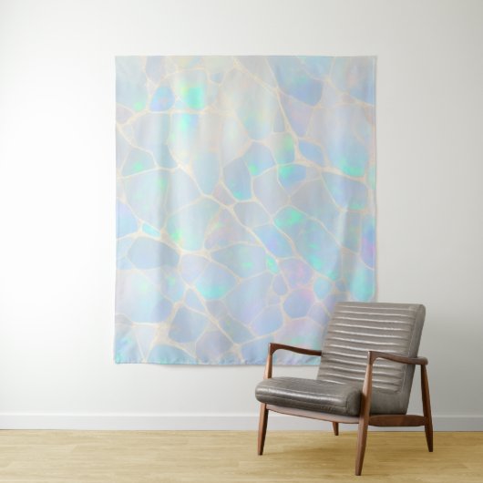 Turquoise Quartz Mosaic Wallpape タペストリー (インサイチュ)
