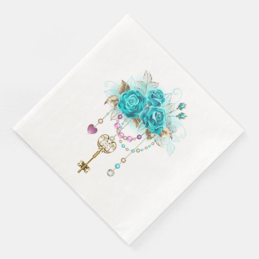 Turquoise Roses with Keys (コーナー)