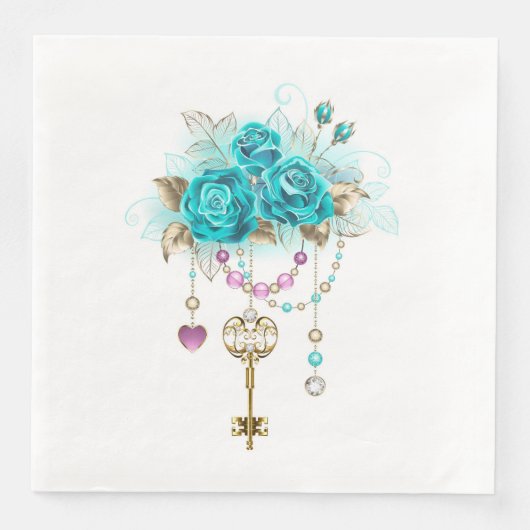 Turquoise Roses with Keys (正面)