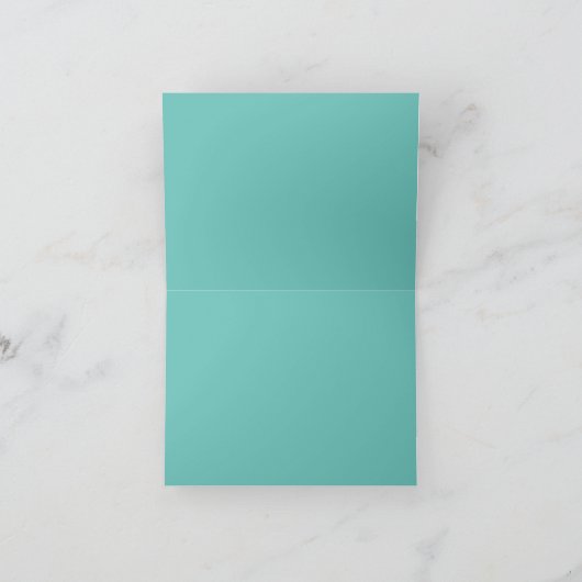 Turquoise Seafoam Card カード (内部)