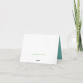 Turquoise Seafoam Card カード (裏面)