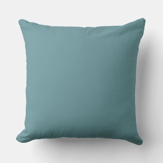 Turquoise Solid Color, Modern, Lovely, Simple クッション (正面)