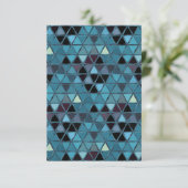 Turquoise Stained Glass Mosaic Southwest サンキューカード (スタンド正面)