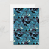 Turquoise Stained Glass Mosaic Southwest サンキューカード (正面/裏面)