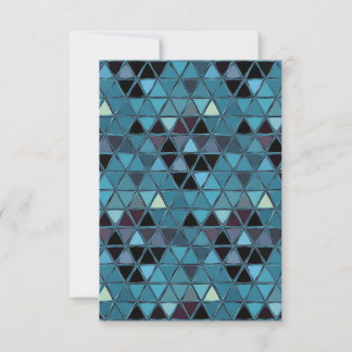 Turquoise Stained Glass Mosaic Southwest サンキューカード