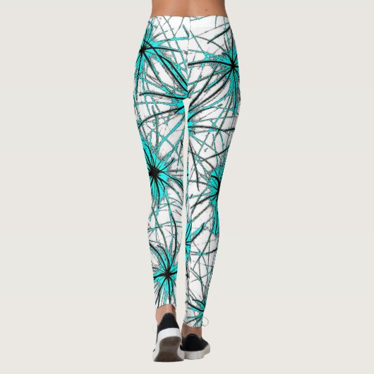 Turquoise Starburst Leggings レギンス (裏面)