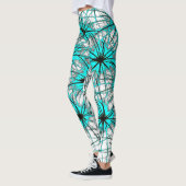 Turquoise Starburst Leggings レギンス (左)