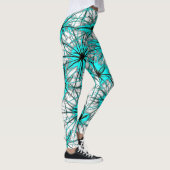 Turquoise Starburst Leggings レギンス (右)