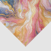 Turquoise Teal Pink Aqua Blue Purple Gold Marble 薄葉紙 (詳細)