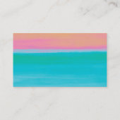 Turquoise to Peach Gradient Beauty Style Nails 名刺 (裏面)