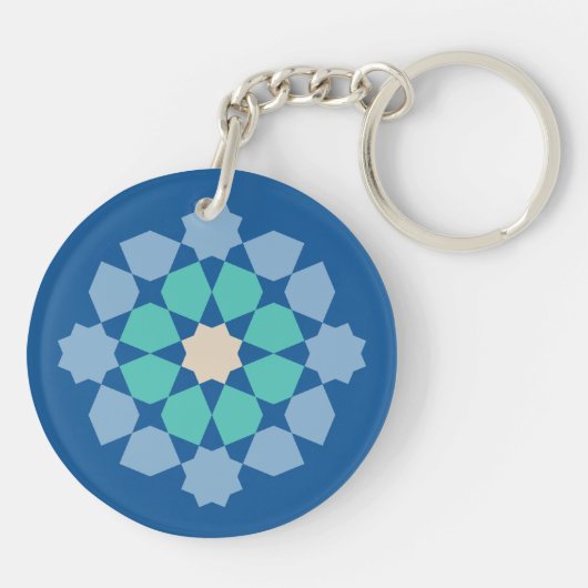 Turquoise Tranquility Medalion キーホルダー (裏面)
