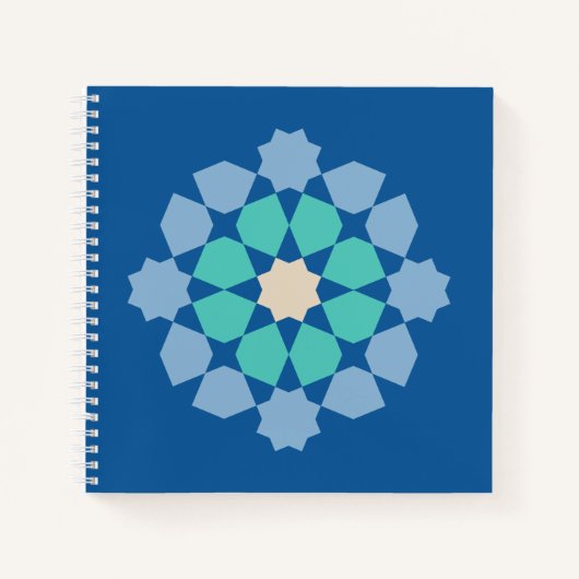 Turquoise Tranquility Medalion ノートブック (正面)