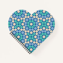 Turquoise Tranquility Pattern ノートブック