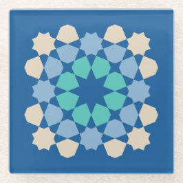 Turquoise Tranquility Tile ガラスコースター