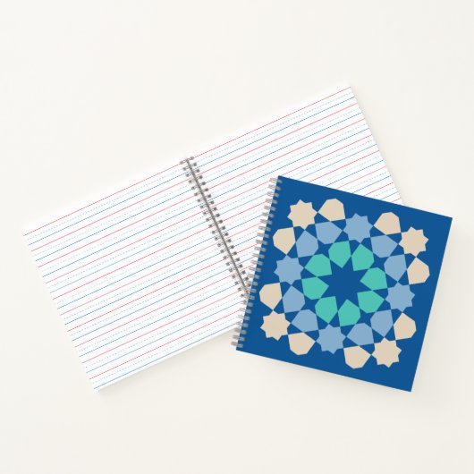 Turquoise Tranquility Tile ノートブック (内部)