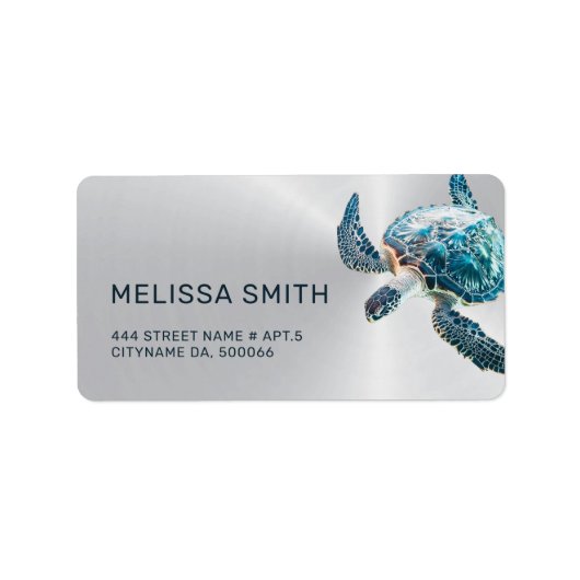 Turquoise Turtle Silver ラベル (正面)
