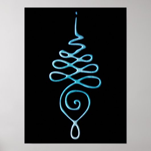 Turquoise Unalome ポスター (正面)