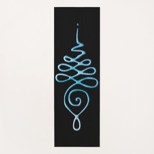 Turquoise Unalome  ヨガマット (正面)