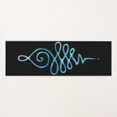 Turquoise Unalome  ヨガマット (正面(横))