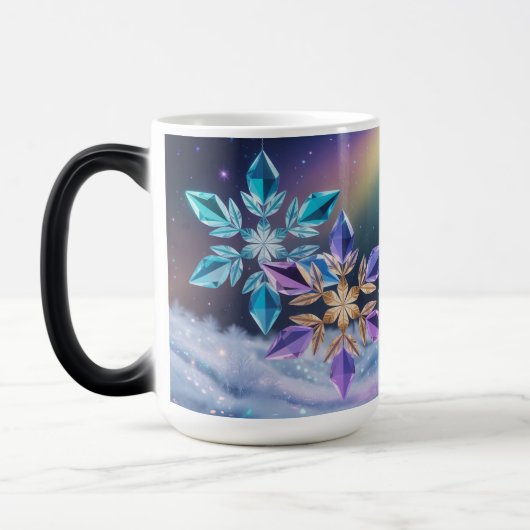 Turquoise Violet Crystals Morphing Mug モーフィングマグカップ (左)